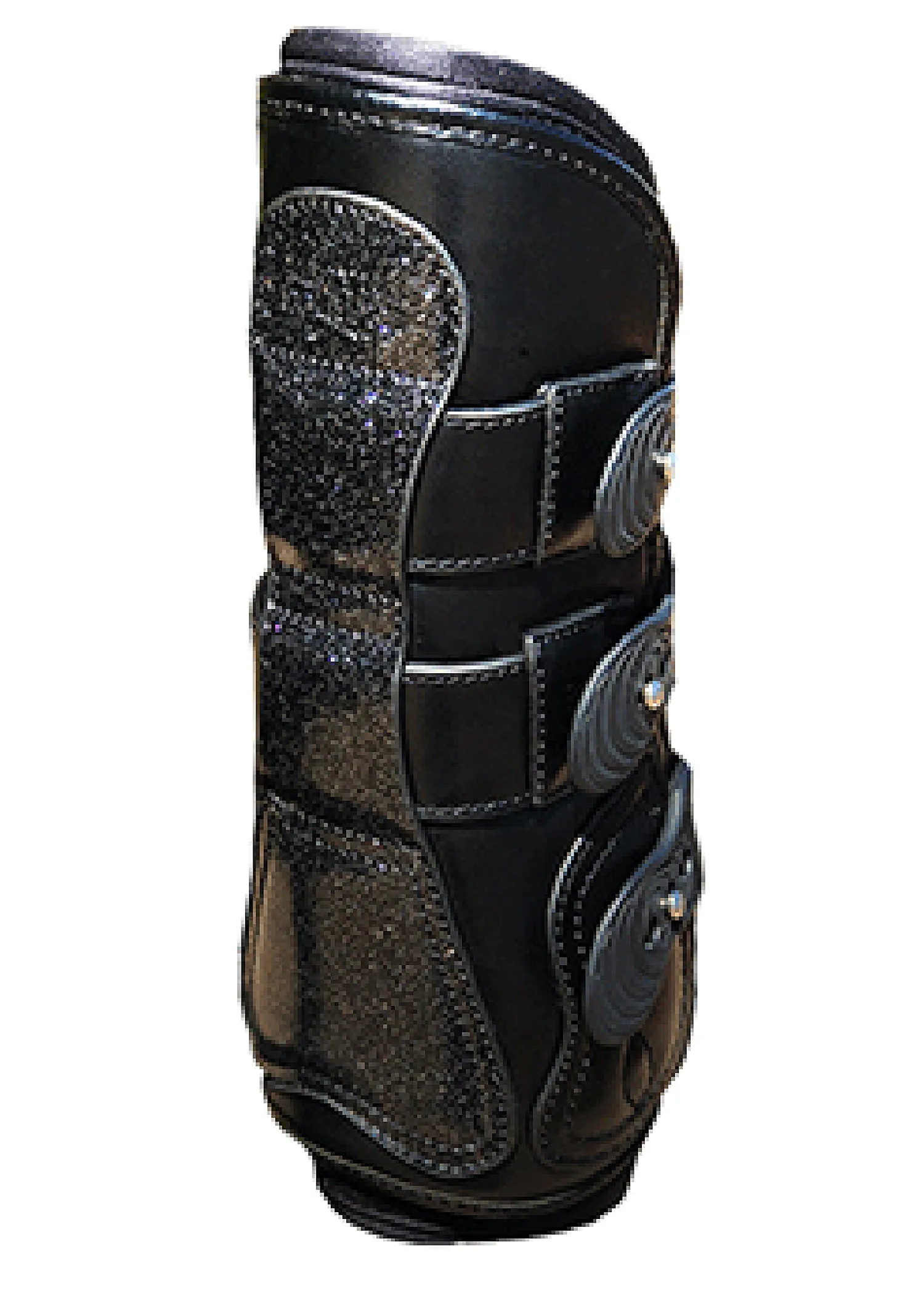 Hot MAJYK EQUIPE ® Estrella Sparkle Leather Tendon Boots Black/Sparkle