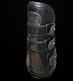 Hot MAJYK EQUIPE ® Estrella Sparkle Leather Tendon Boots Black/Sparkle