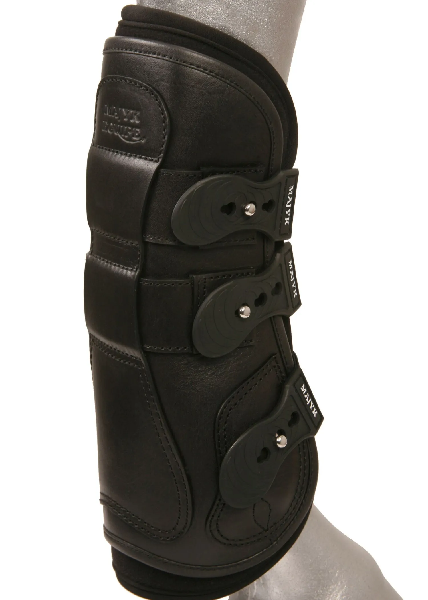 MAJYK EQUIPE ® Leather Jump Boots with Removable Impact Liners (Snap Closure)