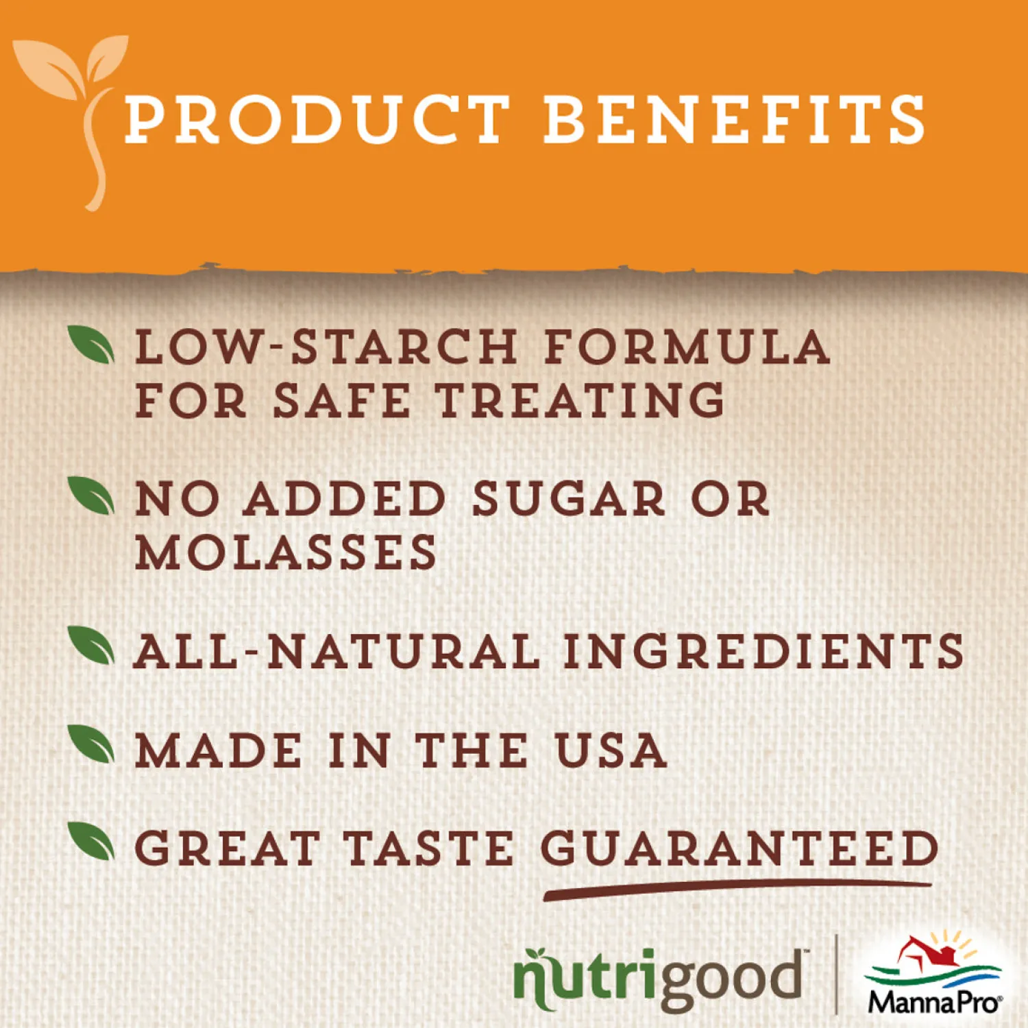 Hot ANIMAL HEALTH INT Manna Pro® NutriGood™ Low Sugar Snax