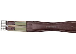 INT RIDING HELMET Marcel Toulouse Contour Shaped Padded Leather Girth Chocolate