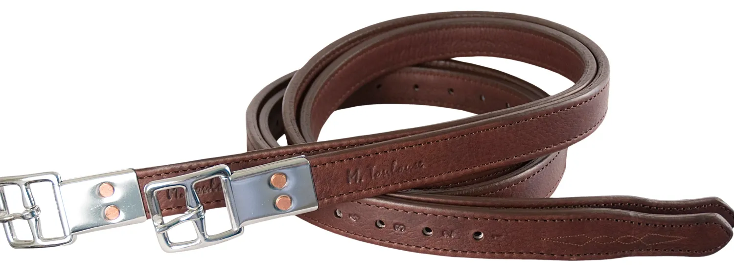 Clearance INT RIDING HELMET Marcel Toulouse Platinum Double Leather Stirrup Leathers
