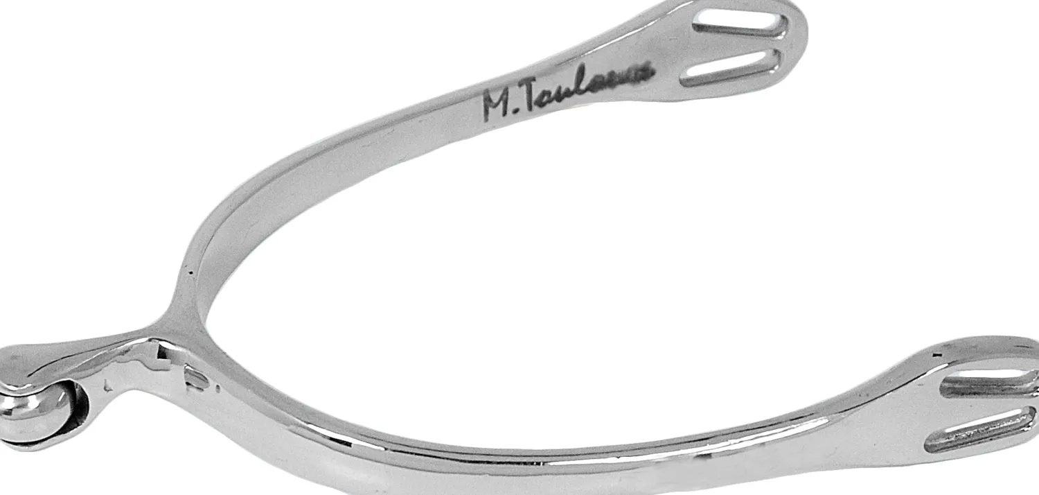 Hot INT RIDING HELMET Marcel Toulouse Soft Touch Spurs with Small Horizonal Ball Stainless Steel