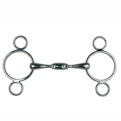 PARTRADE Metalab Double-Jointed Continental Gag Bit Stainless Steel