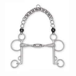 Outlet PARTRADE Metalab Double-Jointed with Oval Link Pelham Bit-20mm Stainless Steel