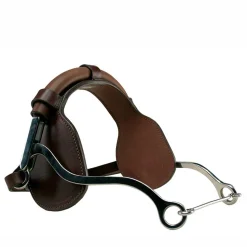 Outlet PARTRADE Metalab Hackamore with Padded Leather Noseband Havana