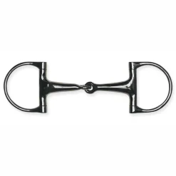 Clearance PARTRADE Metalab Jointed D-ring Snaffle Bit Stainless Steel