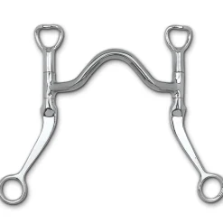 Hot TOKLAT ORIGINALS Myler® Flat Shank Medium Wide Mullen Port MB 16 Stainless Steel