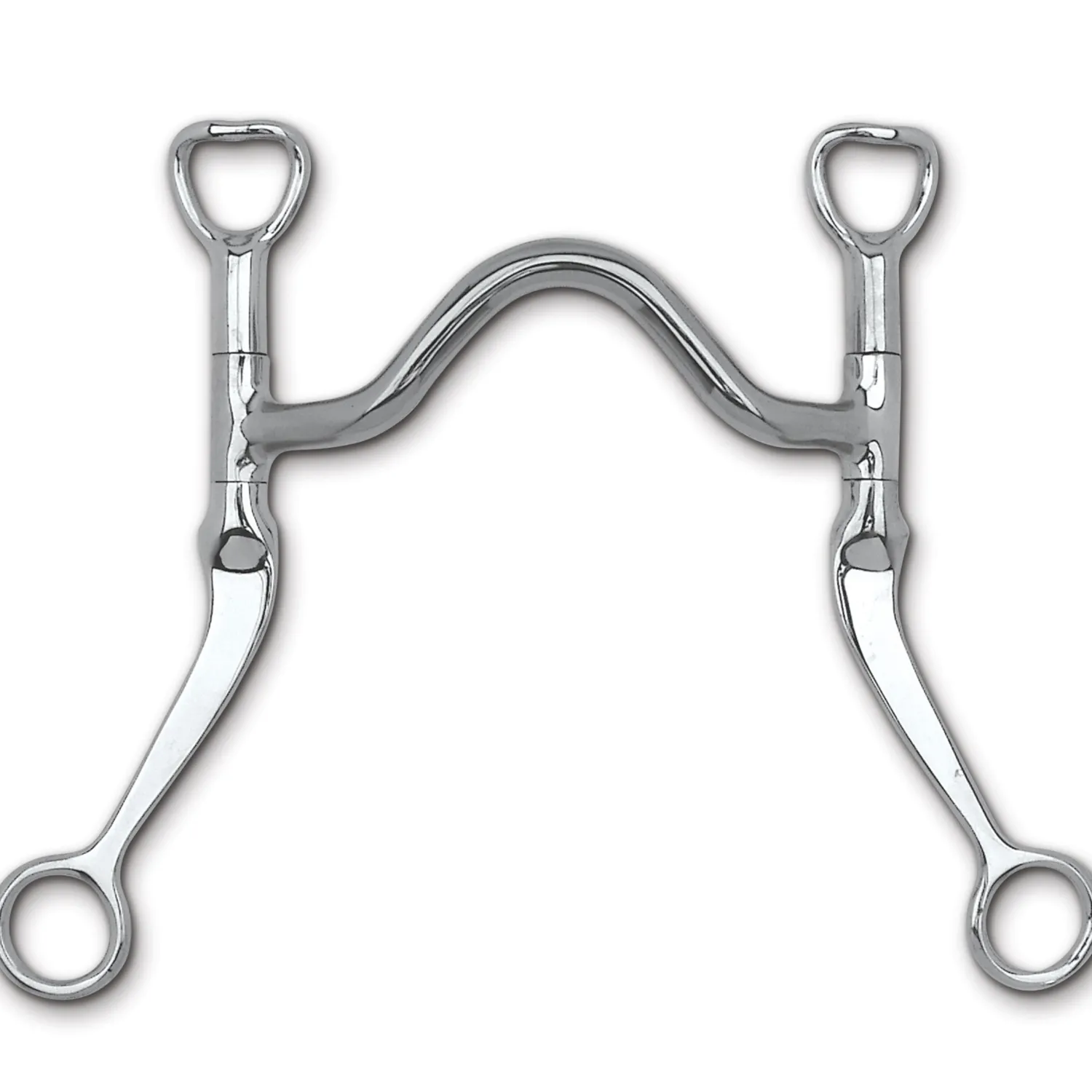 Hot TOKLAT ORIGINALS Myler® Flat Shank Medium Wide Mullen Port MB 16 Stainless Steel