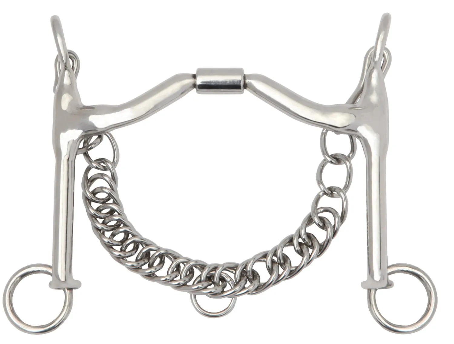 TOKLAT ORIGINALS Myler® Low Wide Ported Weymouth MB 15PB Stainless Steel