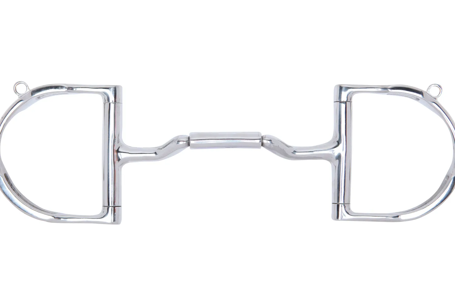 Best TOKLAT ORIGINALS Myler® Mullen Barrel Low Port Pony Dee Ring MB 36 with Hooks Stainless Steel