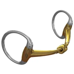 Discount METLAR/NEUE SCHULE Neue Schule Tranz Angled Lozenge Eggbutt Bradoon - 14 mm mouth Gold