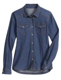 Outlet KIRSCH Noble Equestrian™ Ladies’ Bree Long Sleeve Shirt Dark Wash