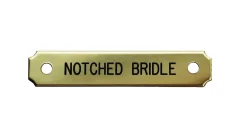 DOVER DROPSHIP Notched Corner Bridle Nameplate