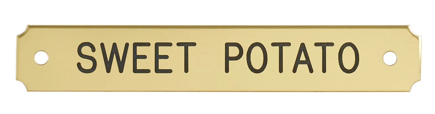 DOVER DROPSHIP Notched Corner Bridle Nameplate