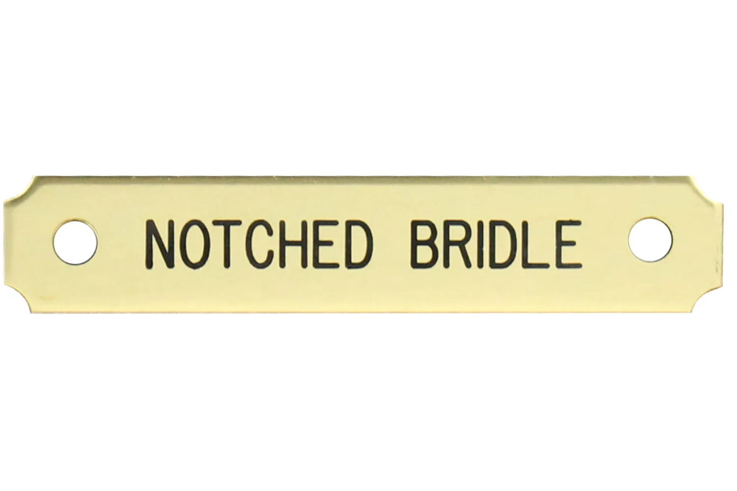 DOVER DROPSHIP Notched Corner Bridle Nameplate