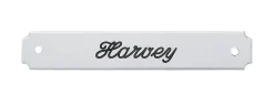 Hot DOVER DROPSHIP Notched Corner Halter Nameplate - 1 or 2 lines