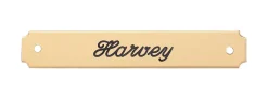 Hot DOVER DROPSHIP Notched Corner Halter Nameplate - 1 or 2 lines