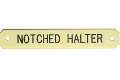 Hot DOVER DROPSHIP Notched Corner Halter Nameplate - 1 or 2 lines