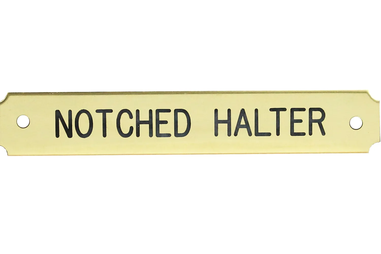 Hot DOVER DROPSHIP Notched Corner Halter Nameplate - 1 or 2 lines