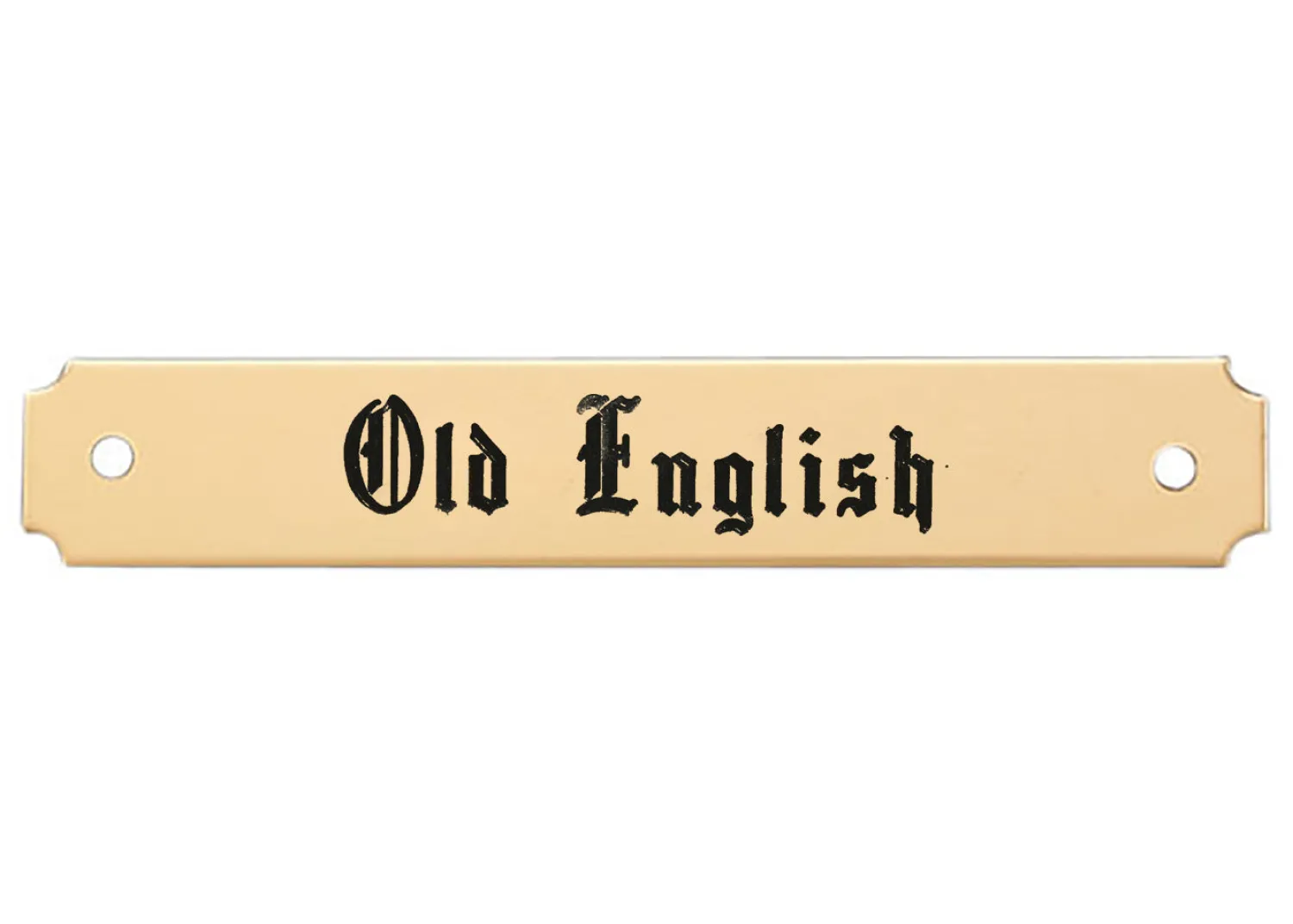 Hot DOVER DROPSHIP Notched Corner Halter Nameplate - 1 or 2 lines