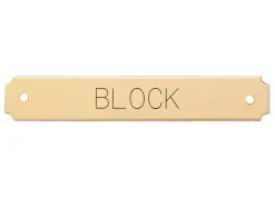 Hot DOVER DROPSHIP Notched Corner Halter Nameplate - 1 or 2 lines