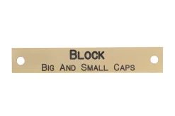 Discount DOVER DROPSHIP Notched Corner Halter Nameplate - 3 lines