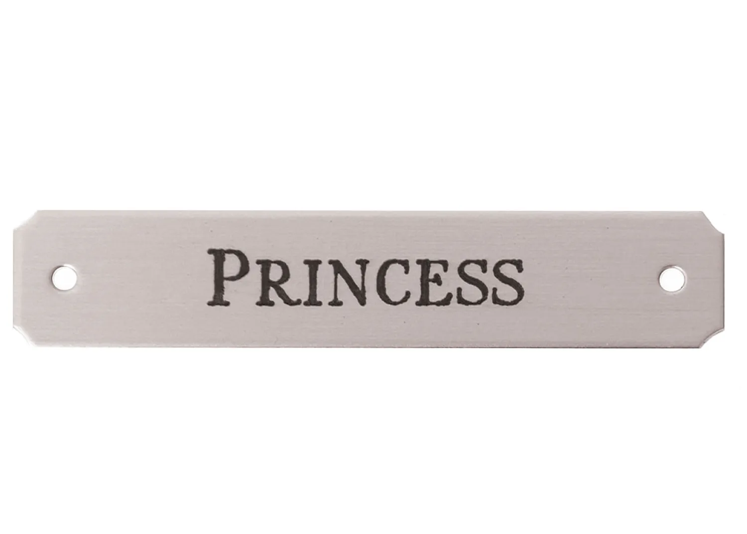 New DOVER DROPSHIP Notched Corner Saddle Nameplate