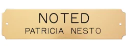 Outlet CRW Notched Stall Plate - 3 lines