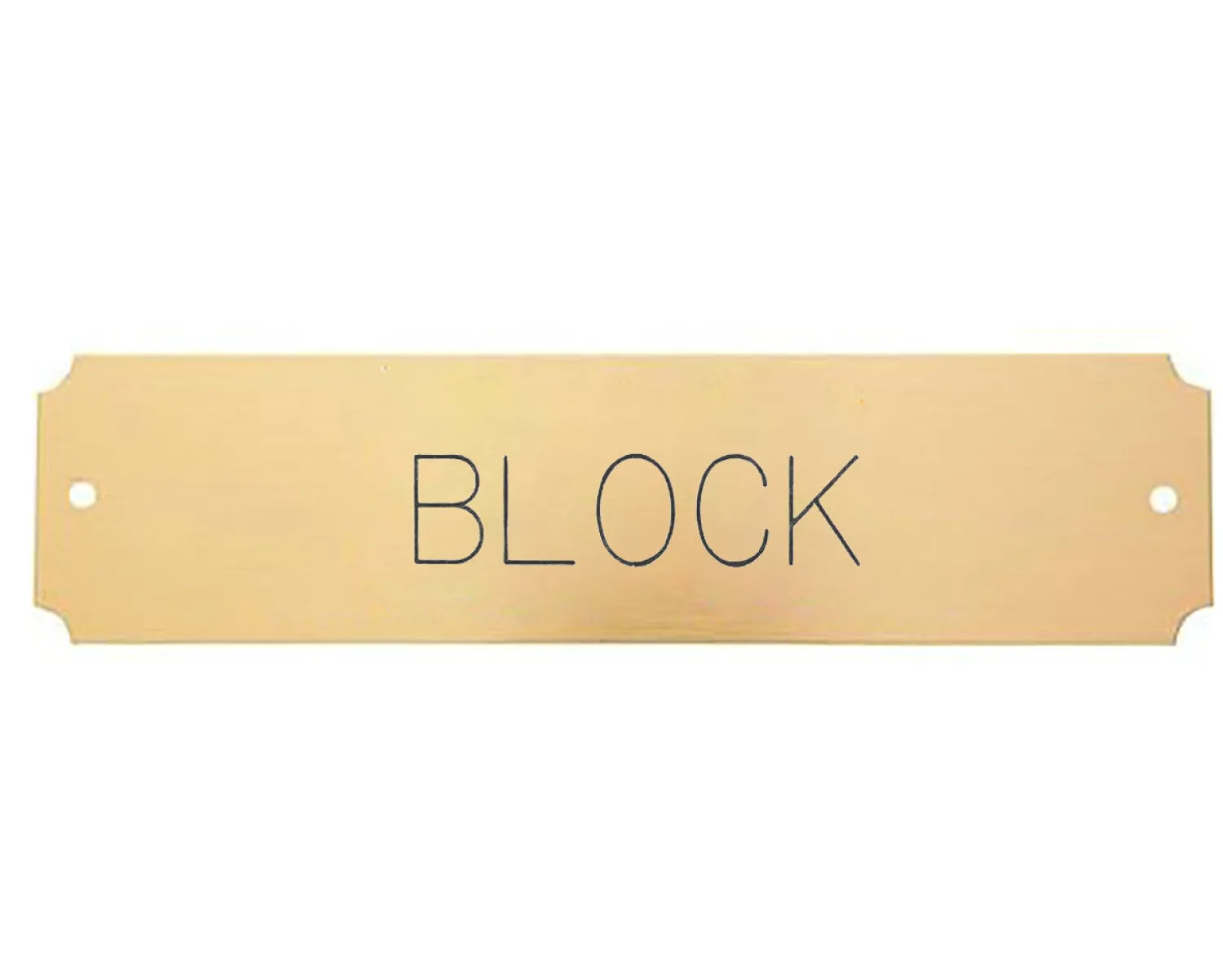 Outlet CRW Notched Stall Plate - 3 lines