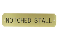 Outlet CRW Notched Stall Plate - 3 lines