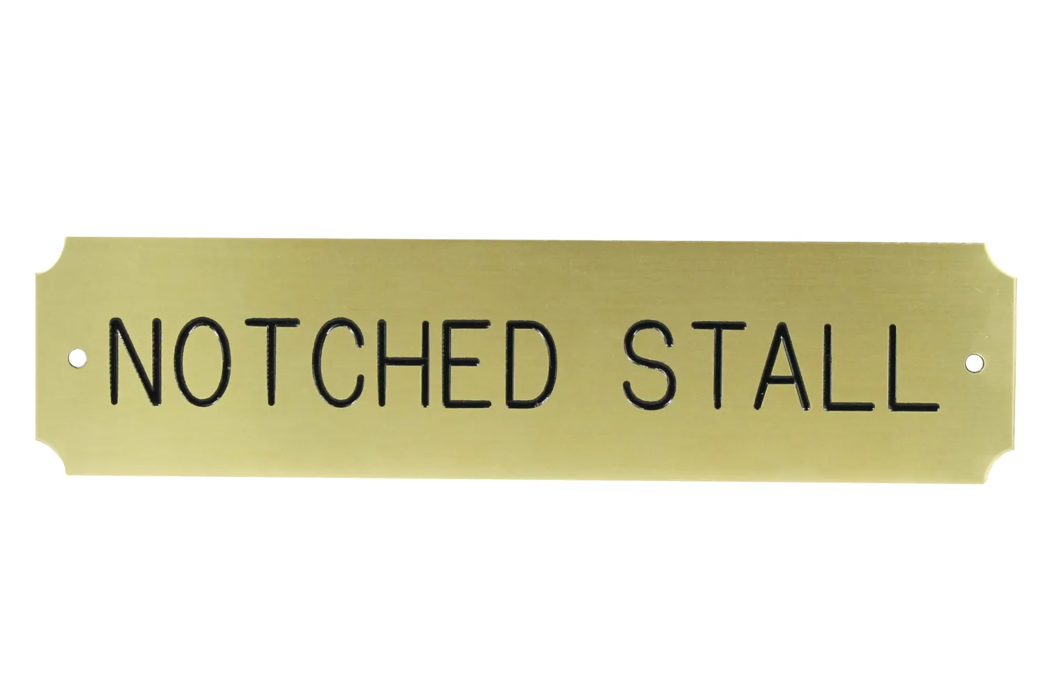 Outlet CRW Notched Stall Plate - 3 lines