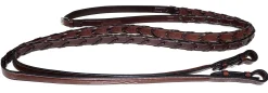 Hot NUNN FINER PRODUCTS Nunn Finer® Rubber-Lined Laced Reins Havana