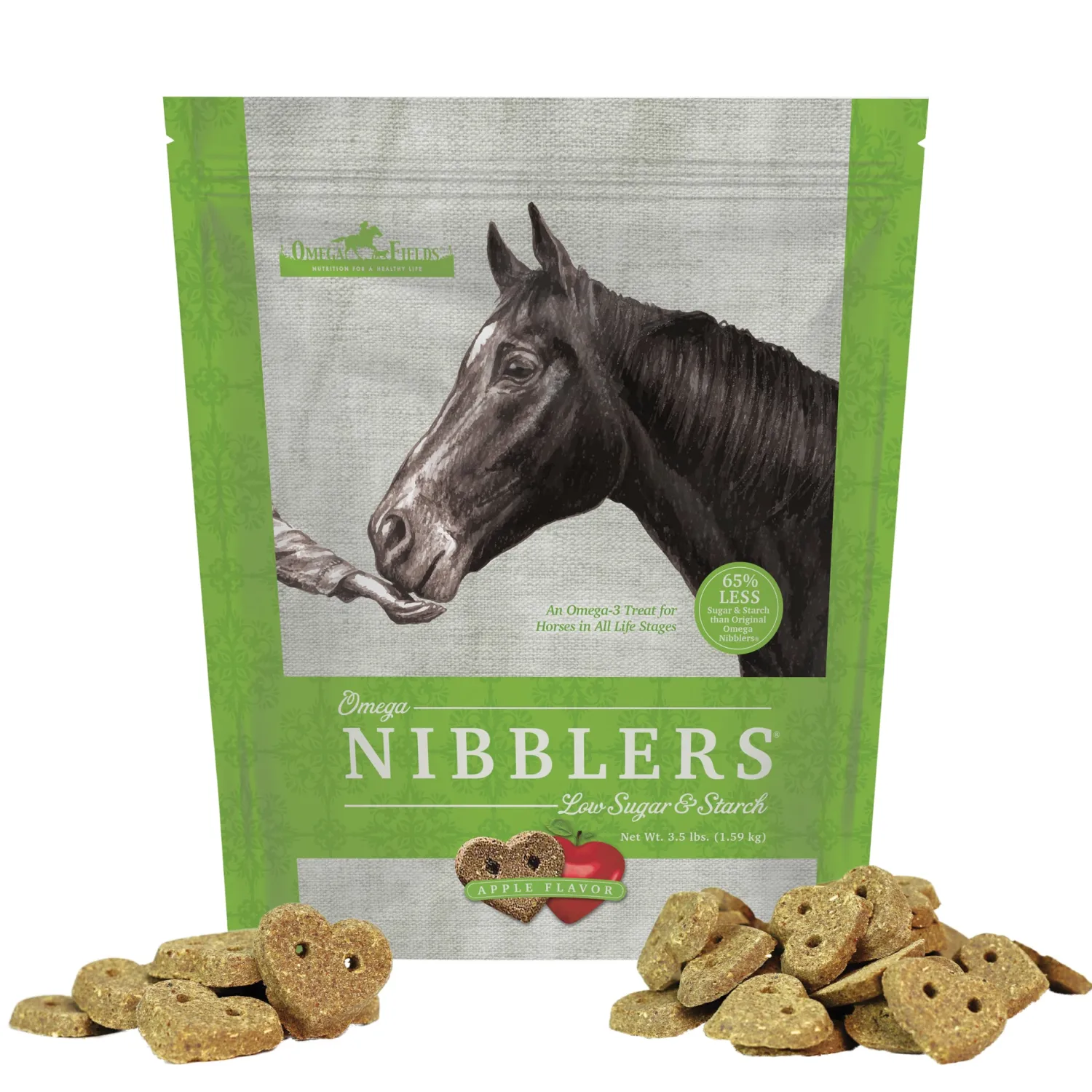 Discount ANIMAL HEALTH INT Omega Fields® Apple-Flavored Omega Nibblers® Low Sugar & Starch
