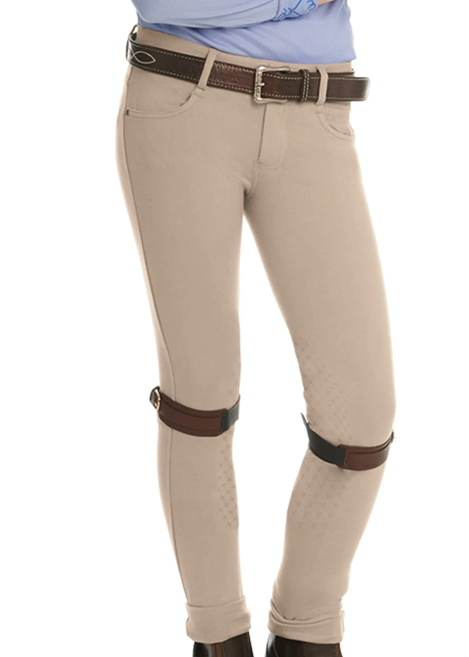 Outlet ERS Ovation® Children’s Softflex GripTec Knee-Patch Jod Neutral Beige