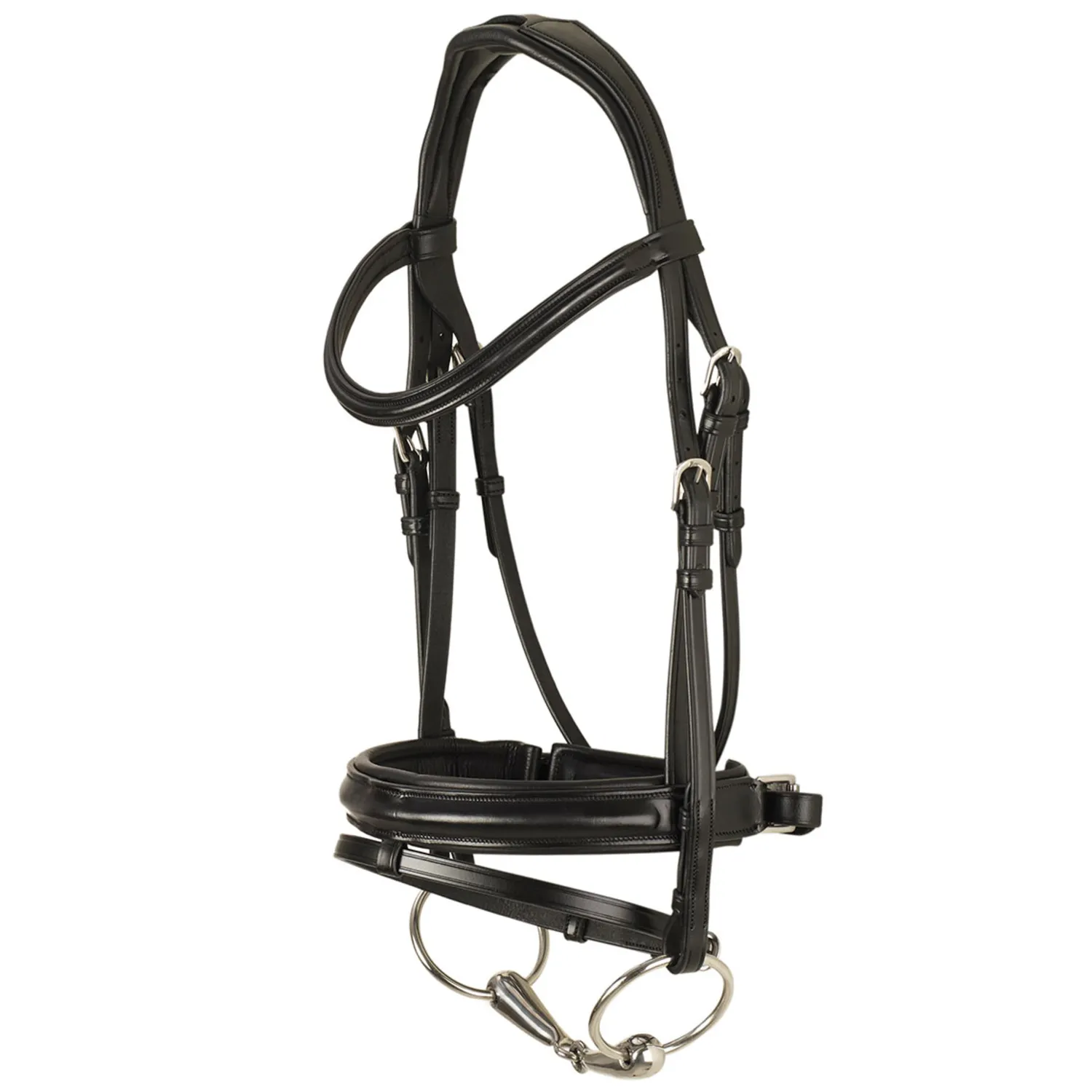 Clearance ERS Ovation® Dortmund Anatomic Dressage Bridle Black