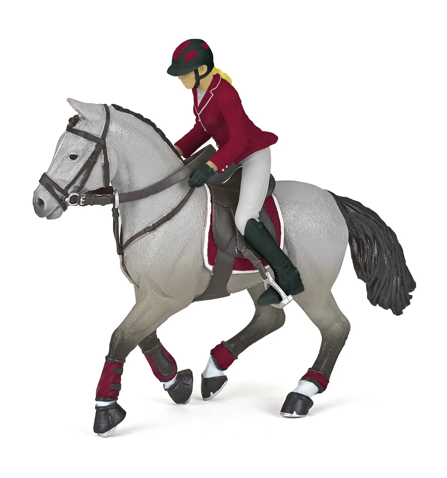 Online HOTALING INC Papo Gray Competition Horse with Rider