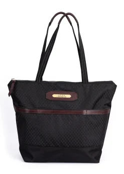 Best PERRIS LEATHER Perri’s® Champion Collection Tote with Nameplate Black