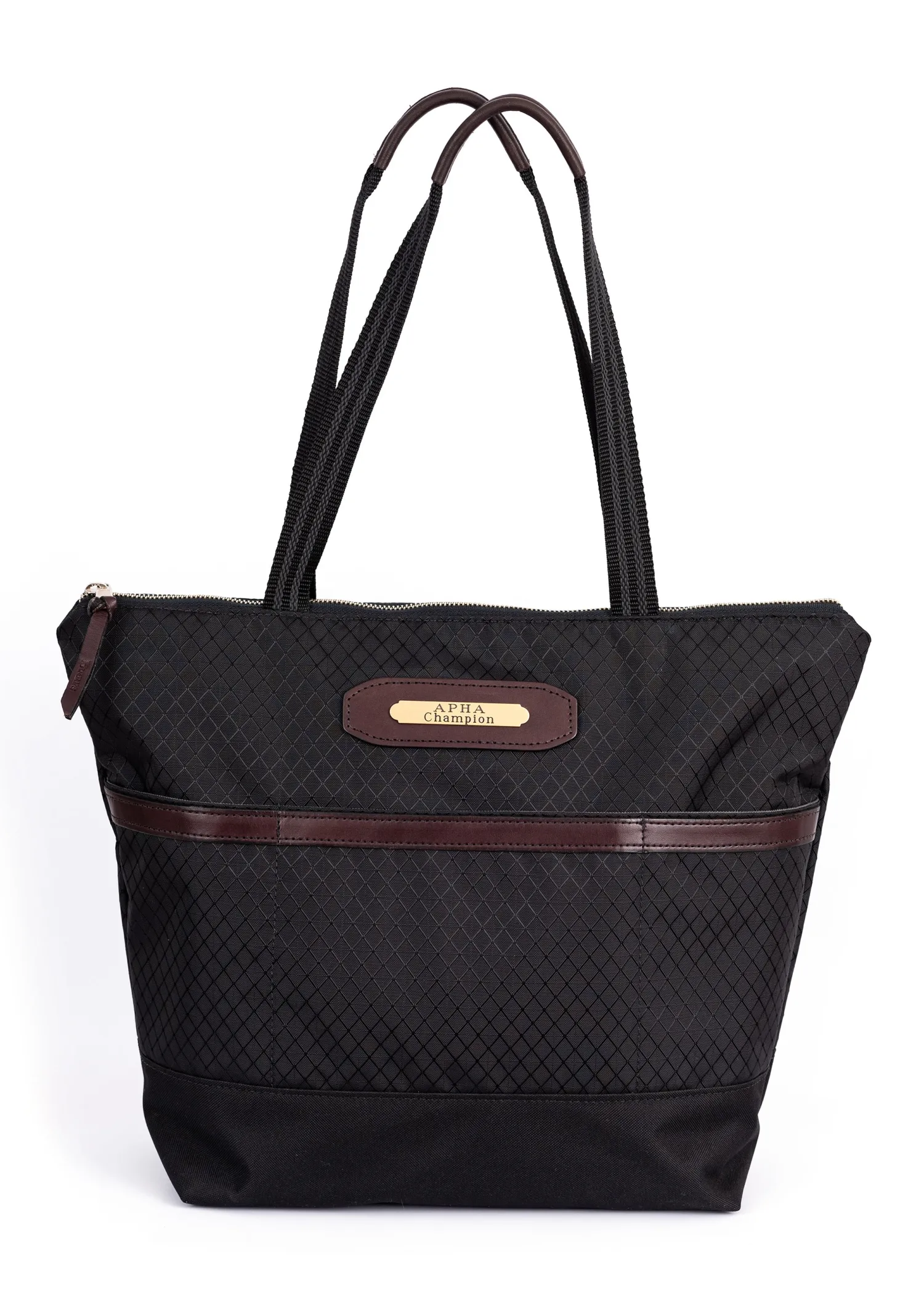 Best PERRIS LEATHER Perri’s® Champion Collection Tote with Nameplate Black