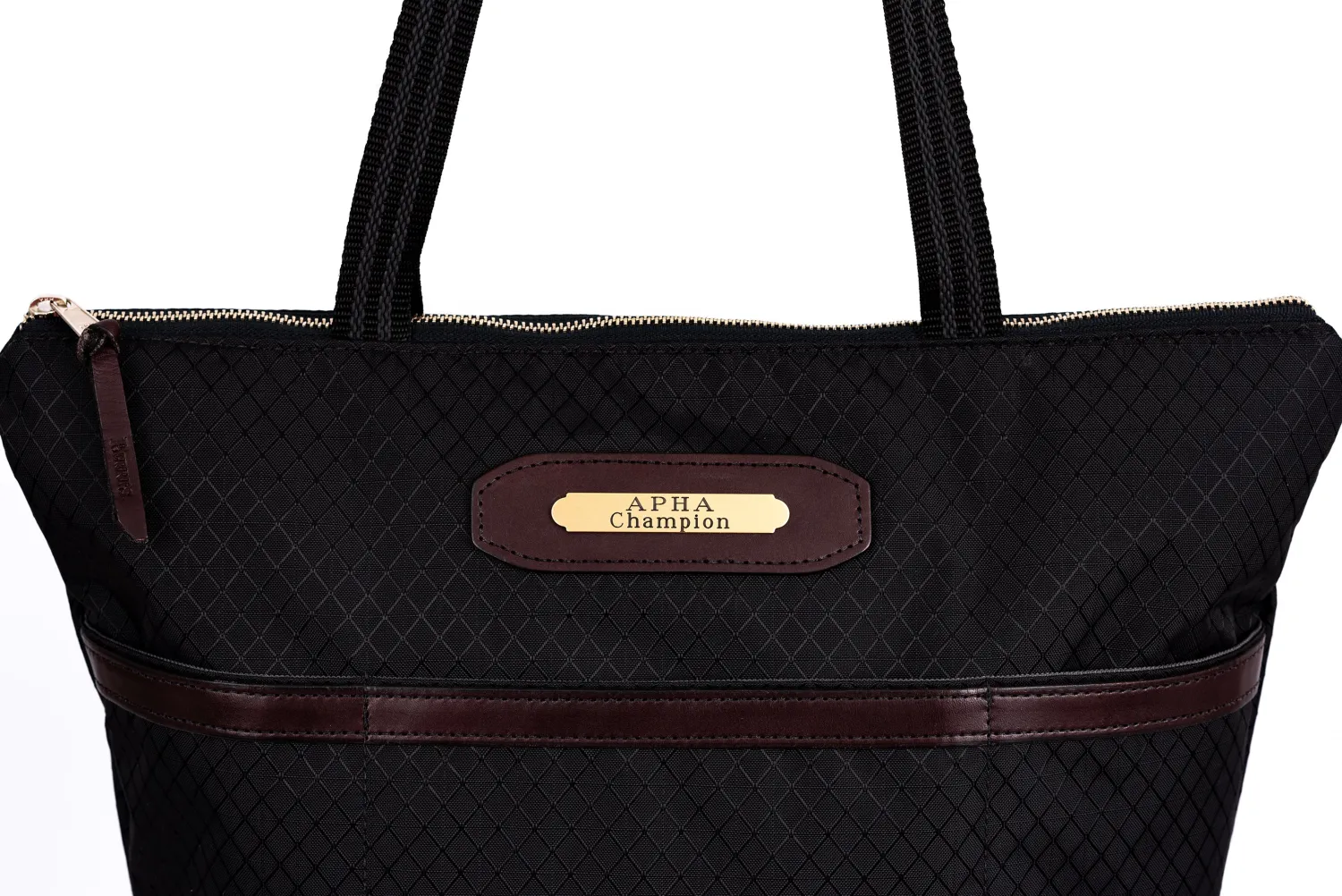 Best PERRIS LEATHER Perri’s® Champion Collection Tote with Nameplate Black