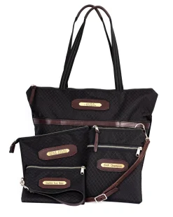 Best PERRIS LEATHER Perri’s® Champion Collection Tote with Nameplate Black