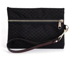 Online PERRIS LEATHER Perri’s® Champion Collection Wristlet with Leather Accents and Nameplate Black