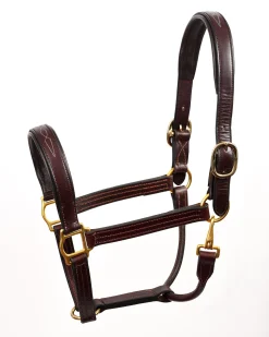 Hot PERRIS LEATHER Perri’s® Fancy-Stitched Padded Leather Halter Havana