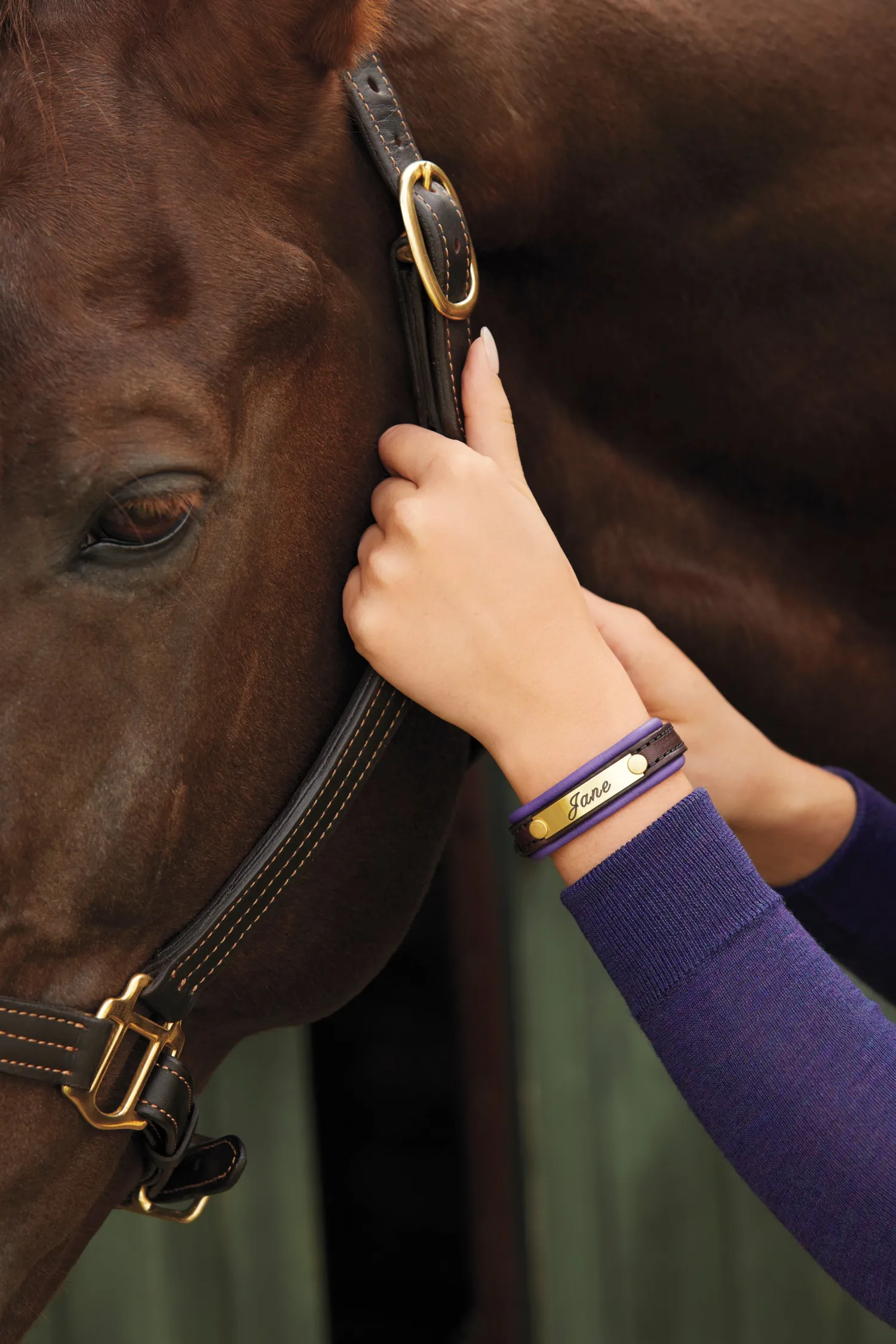 Discount PERRIS LEATHER Perri’s® Padded Leather Nameplate Bracelet