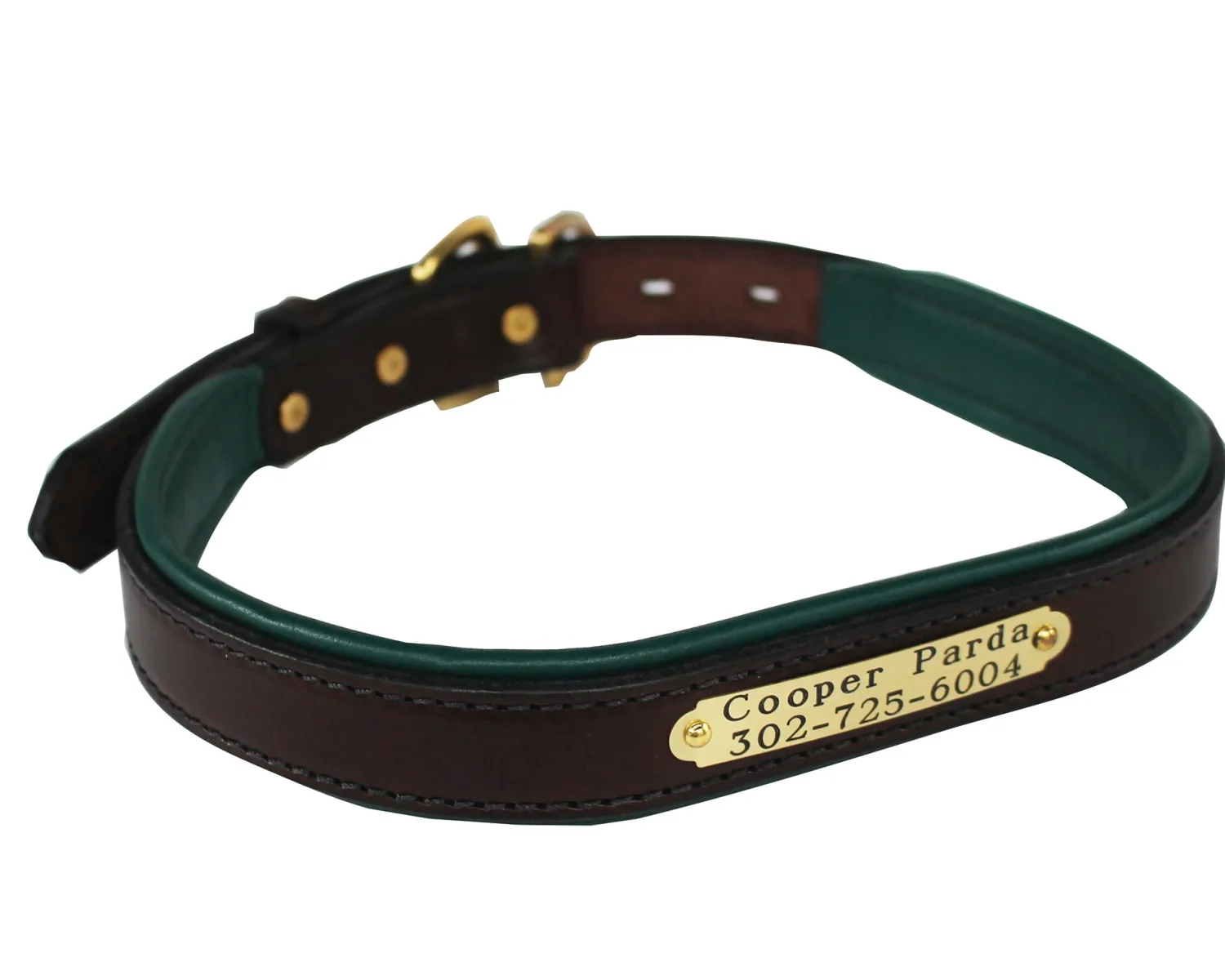 Best PERRIS LEATHER Perri’s® Padded Leather Nameplate Dog Collar