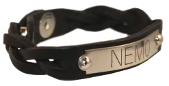 Online PERRIS LEATHER Perri’s® Braided Leather Nameplate Bracelet