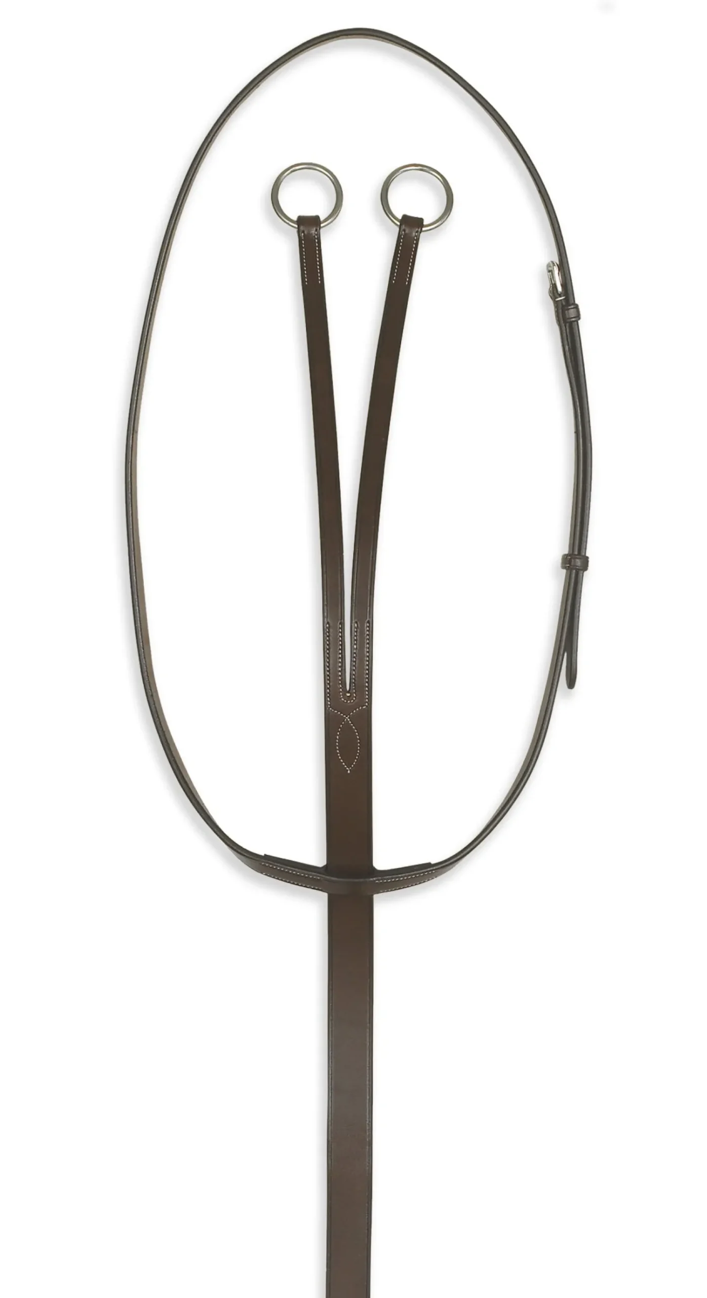 Sale ERS Pessoa® Pro Fancy-Stitched Running Martingale Dark Brown