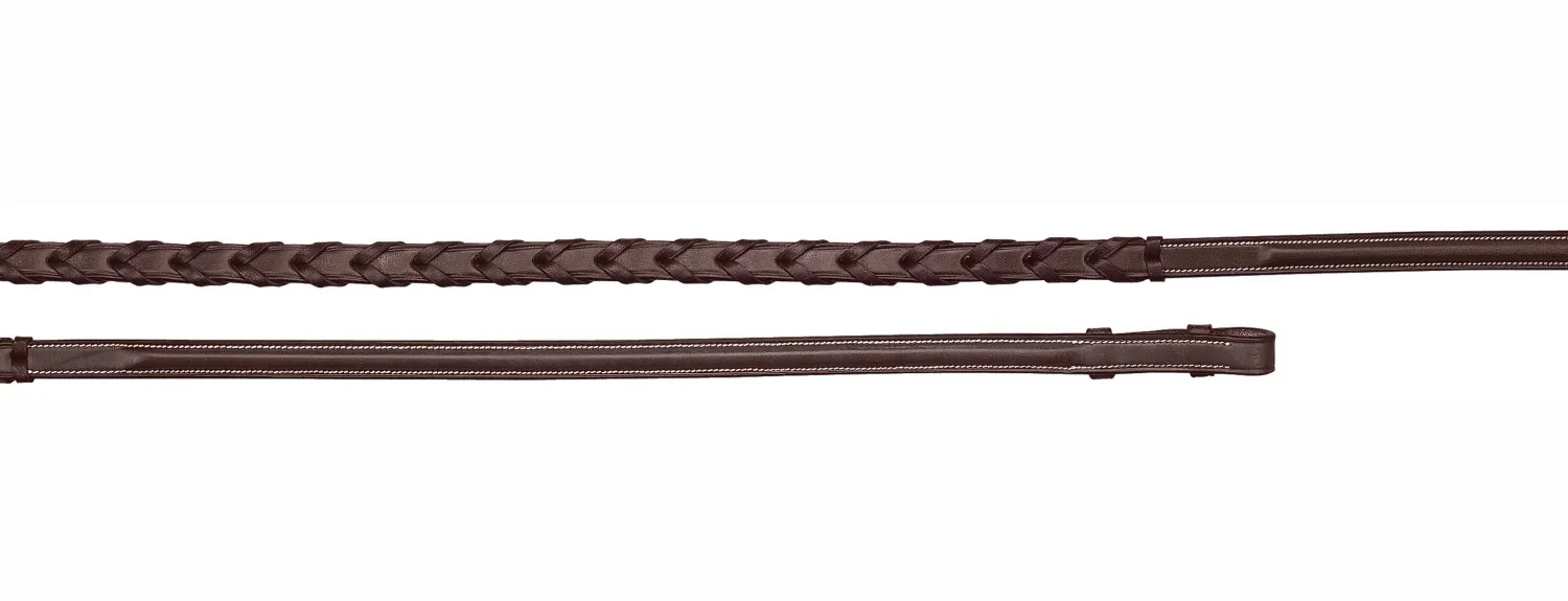 New WORLD EQUSTRN BRNDS Plain Raised Laced Reins