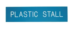 DOVER DROPSHIP Plastic Stall Plate - 1 or 2 lines