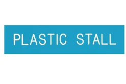 DOVER DROPSHIP Plastic Stall Plate - 1 or 2 lines